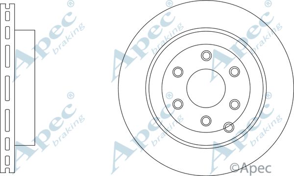 APEC BRAKING Jarrulevy DSK3423